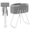 Portable Dog Bathtub, Elevated & Foldable Space-saving Pet Shower Station with Efficient Drainage