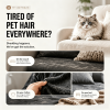 Pet Slicker Brush for Cats & Dogs, Self-Cleaning Grooming Brush with One-Click Hair Removal, Gentle Deshedding Tool for Long & Short Hair