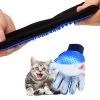Generic Pet Grooming Glove, Blue - Perfect for Dog, Cat, Rabbit with fur (short and long), Multi-role Bathing, Massaging, Grooming, Shedding