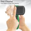 Self Cleaning Deshedding Brush for Dogs Cats - Skin Friendly Grooming Tool with Hair Removal for Haired Pets, Green