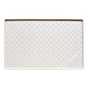 Spot Pet Mat, Waterproof And Easy To Clean Silicone Dog Mat, Cat Mat, Square Pet Placemat, Pet Supplies (Option: Cream color-Small)