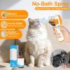 Pet Steam Brush for Dogs & Cats,5-in-1 Self-Cleaning Dog Steam Brush with 3 Swap-in Heads (Grooming, Dematting, Deshedding)